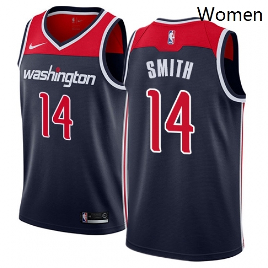 Womens Nike Washington Wizards 14 Jason Smith Authentic Navy Blue NBA Jersey Statement Edition Womens Nike Washington Wizards 14 Jason Smith Authentic Navy Blue NBA Jersey Statement Edition
