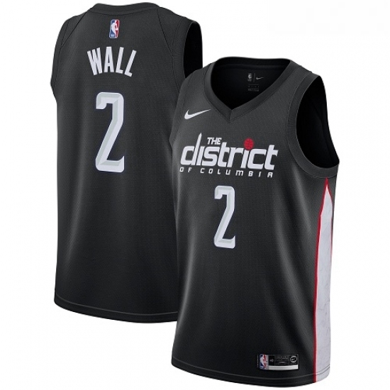 Womens Nike Washington Wizards 2 John Wall Swingman Black NBA Jersey City Edition Womens Nike Washington Wizards 2 John Wall Swingman Black NBA Jersey City Edition