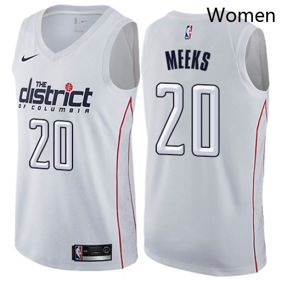 Womens Nike Washington Wizards 20 Jodie Meeks Swingman White NBA Jersey City Edition Womens Nike Washington Wizards 20 Jodie Meeks Swingman White NBA Jersey City Edition