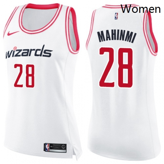 Womens Nike Washington Wizards 28 Ian Mahinmi Swingman WhitePink Fashion NBA Jersey Womens Nike Washington Wizards 28 Ian Mahinmi Swingman WhitePink Fashion NBA Jersey
