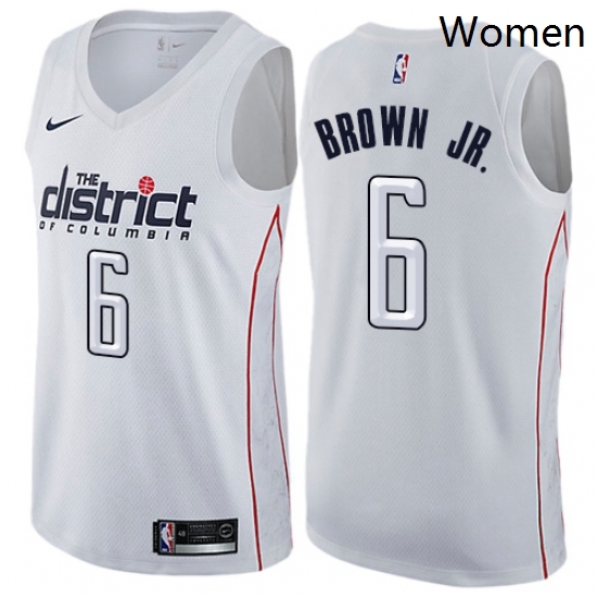 Womens Nike Washington Wizards 6 Troy Brown Jr Swingman White NBA Jersey City Edition Womens Nike Washington Wizards 6 Troy Brown Jr Swingman White NBA Jersey City Edition