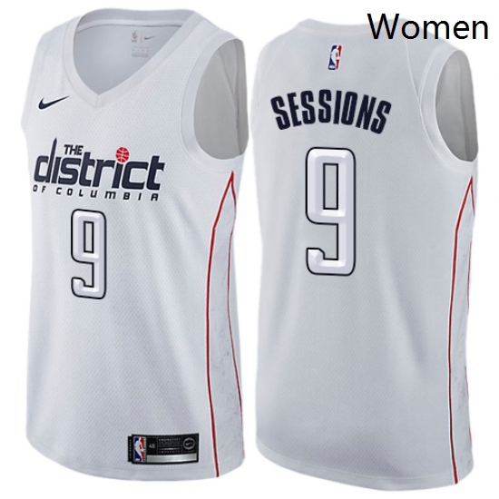 Womens Nike Washington Wizards 9 Ramon Sessions Swingman White NBA Jersey City Edition Womens Nike Washington Wizards 9 Ramon Sessions Swingman White NBA Jersey City Edition