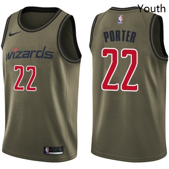 Youth Nike Washington Wizards 22 Otto Porter Swingman Green Salute to Service NBA Jersey Youth Nike Washington Wizards 22 Otto Porter Swingman Green Salute to Service NBA Jersey