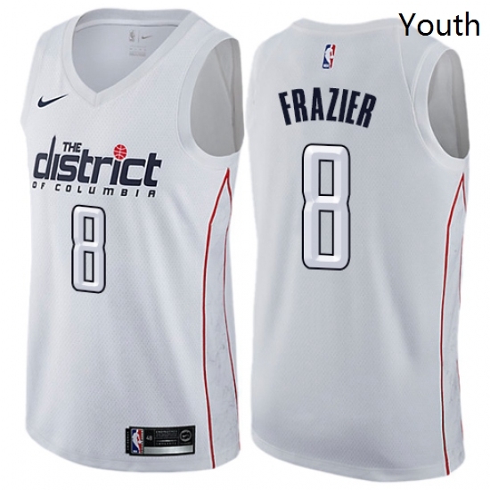 Youth Nike Washington Wizards 8 Tim Frazier Swingman White NBA Jersey City Edition Youth Nike Washington Wizards 8 Tim Frazier Swingman White NBA Jersey City Edition