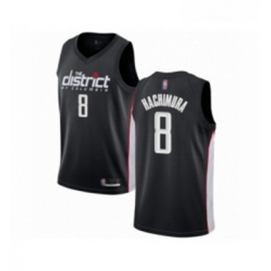 Youth Washington Wizards 8 Rui Hachimura Swingman Black Basketball Jersey City Edition 