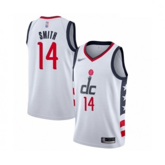 Youth Washington Wizards Ish Smith Swingman White Basketball Jersey 2019 20 City Edition Youth Washington Wizards Ish Smith Swingman White Basketball Jersey 2019 20 City Edition
