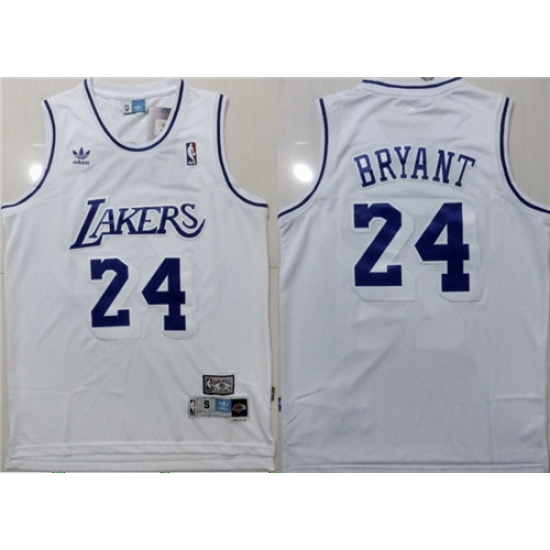 Lakers 24 Kobe Bryant White Hardwood Classics Jersey Lakers 24 Kobe Bryant White Hardwood Classics Jersey