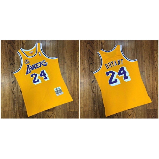 Lakers 24 Kobe Bryant Yellow 60th Anniversary 2007 08 Hardwood Classics Jersey Lakers 24 Kobe Bryant Yellow 60th Anniversary 2007 08 Hardwood Classics Jersey