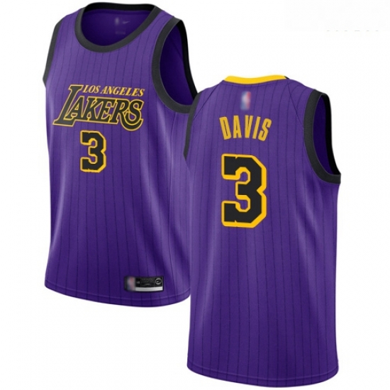 Lakers #3 Anthony Davis Purple Basketball Swingman City Edition 2018 19 Jersey Lakers #3 Anthony Davis Purple Basketball Swingman City Edition 2018 19 Jersey