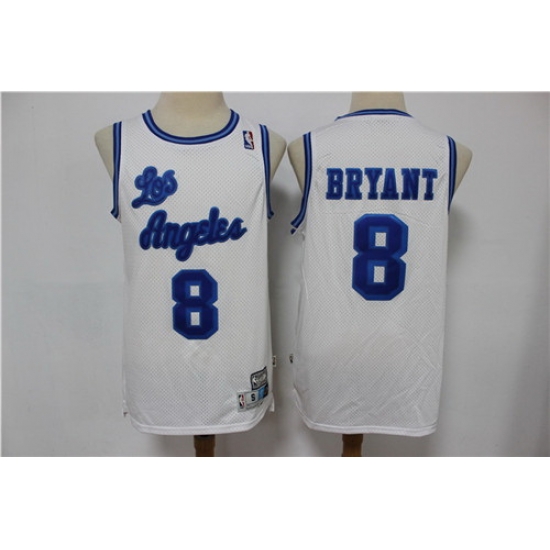 Lakers 8 Kobe Bryant White Hardwood Classics Swingman Jersey Lakers 8 Kobe Bryant White Hardwood Classics Swingman Jersey