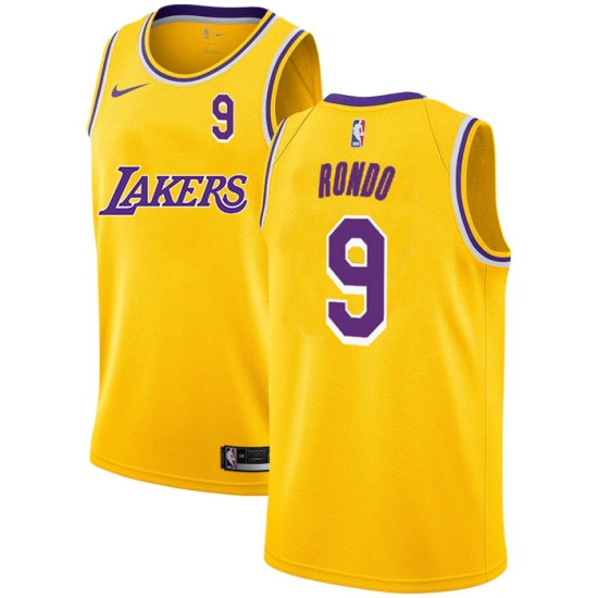 Lakers 9 Rajon Rondo Yellow 2020 2021 New City Edition Nike Swingman Jerseys Lakers 9 Rajon Rondo Yellow 2020 2021 New City Edition Nike Swingman Jerseys