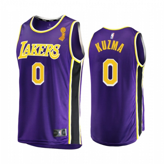 Los Angeles Lakers Kyle Kuzma 2020 NBA Finals Champions Jersey Purple Replica Statement Los Angeles Lakers Kyle Kuzma 2020 NBA Finals Champions Jersey Purple Replica Statement