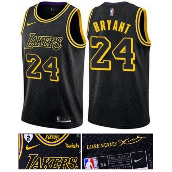 Men Lakers 24 Kobe Bryant 2 Patch Kobe Bryant and his daughter black jersey Men Lakers 24 Kobe Bryant 2 Patch Kobe Bryant and his daughter black jersey