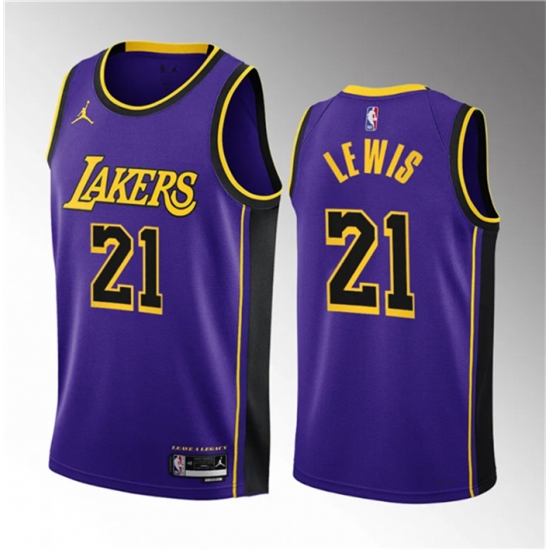 Men Los Angeles Lakers 21 Maxwell Lewis Purple 2023 Draft Statement Edition Stitched Basketball Jersey Men Los Angeles Lakers 21 Maxwell Lewis Purple 2023 Draft Statement Edition Stitched Basketball Jersey
