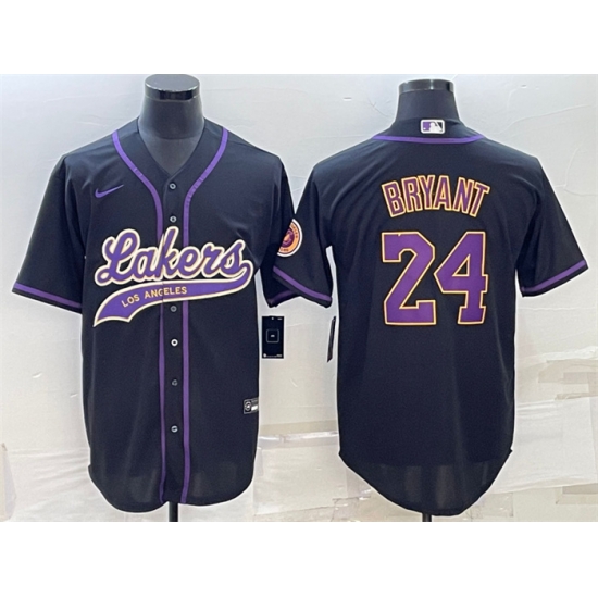 Men Los Angeles Lakers 24 Kobe Bryant Black Cool Base Stitched Baseball Jersey Men Los Angeles Lakers 24 Kobe Bryant Black Cool Base Stitched Baseball Jersey