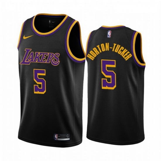 Men Los Angeles Lakers 5 Talen Horton Tucker Black NBA Swingman 2020 21 Earned Edition Jer Men Los Angeles Lakers 5 Talen Horton Tucker Black NBA Swingman 2020 21 Earned Edition Jer