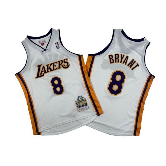 Men Los Angeles Lakers 8 Kobe Bryant White 2003 04 Throwback Basketball Jersey Men Los Angeles Lakers 8 Kobe Bryant White 2003 04 Throwback Basketball Jersey
