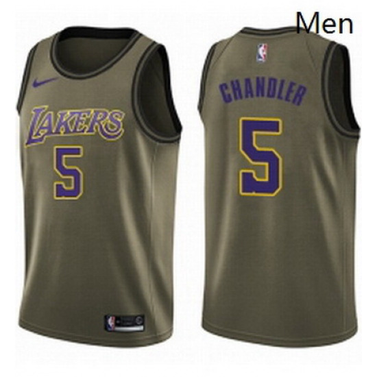 Mens Nike Los Angeles Lakers 5 Tyson Chandler Swingman Green Salute to Service NBA Jersey Mens Nike Los Angeles Lakers 5 Tyson Chandler Swingman Green Salute to Service NBA Jersey