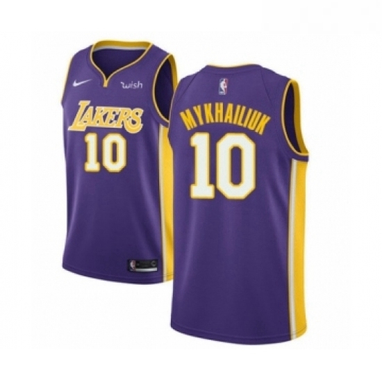 Womens Los Angeles Lakers 10 Sviatoslav Mykhailiuk Authentic Purple Basketball Jersey Statement Edition Womens Los Angeles Lakers 10 Sviatoslav Mykhailiuk Authentic Purple Basketball Jersey Statement Edition