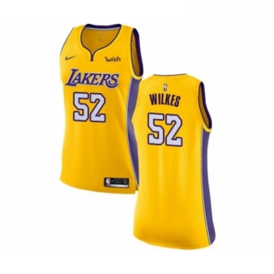 Womens Los Angeles Lakers 52 Jamaal Wilkes Authentic Gold Home Basketball Jersey Icon Edition Womens Los Angeles Lakers 52 Jamaal Wilkes Authentic Gold Home Basketball Jersey Icon Edition