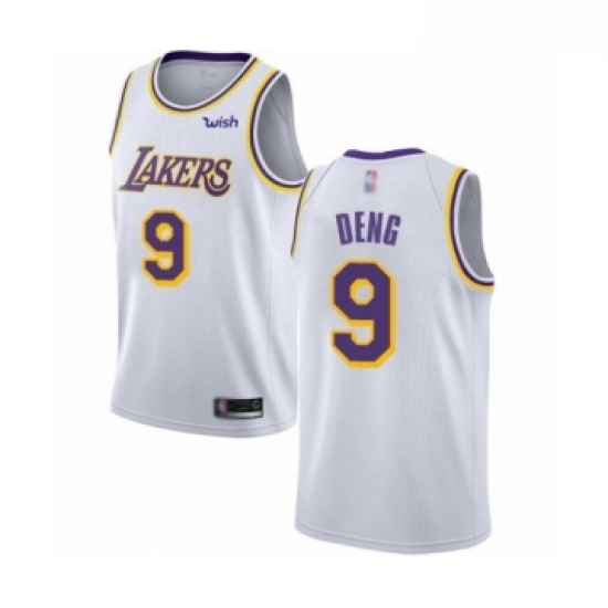 Womens Los Angeles Lakers 9 Luol Deng Authentic White Basketball Jerseys Association Edition Womens Los Angeles Lakers 9 Luol Deng Authentic White Basketball Jerseys Association Edition