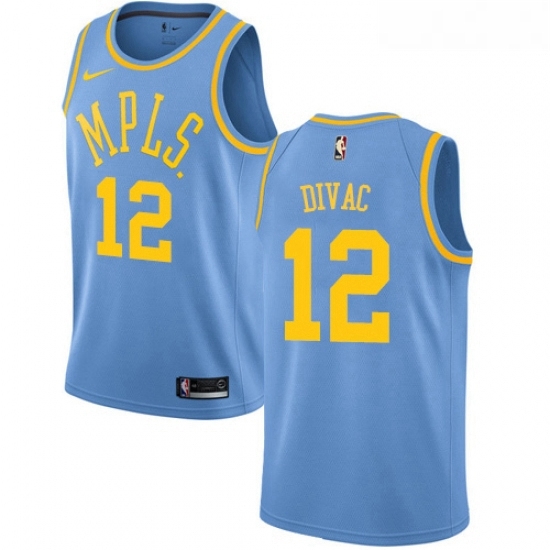 Womens Nike Los Angeles Lakers 12 Vlade Divac Authentic Blue Hardwood Classics NBA Jersey Womens Nike Los Angeles Lakers 12 Vlade Divac Authentic Blue Hardwood Classics NBA Jersey
