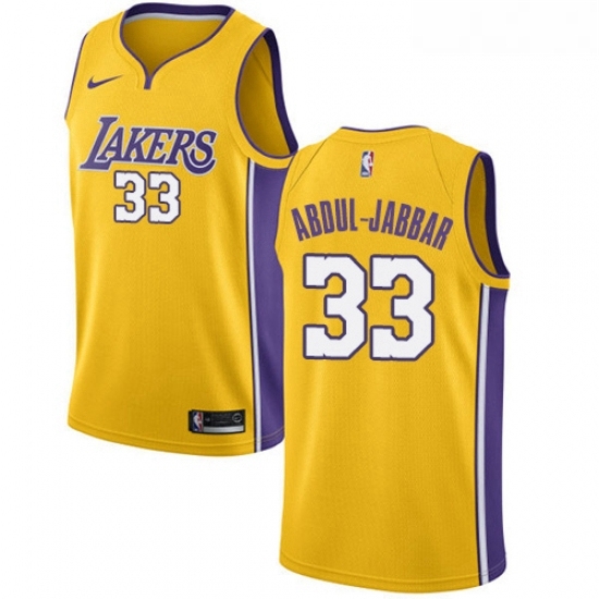 Womens Nike Los Angeles Lakers 33 Kareem Abdul Jabbar Swingman Gold Home NBA Jersey Icon Edition Womens Nike Los Angeles Lakers 33 Kareem Abdul Jabbar Swingman Gold Home NBA Jersey Icon Edition
