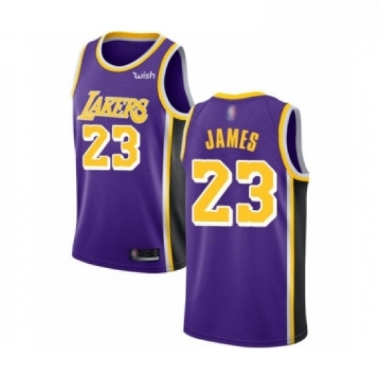 Youth Los Angeles Lakers 23 LeBron James Swingman Purple Basketball Jerseys Statement Edition Youth Los Angeles Lakers 23 LeBron James Swingman Purple Basketball Jerseys Statement Edition