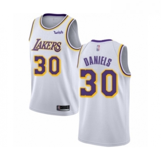 Youth Los Angeles Lakers 30 Troy Daniels Swingman White Basketball Jersey Association Edition Youth Los Angeles Lakers 30 Troy Daniels Swingman White Basketball Jersey Association Edition