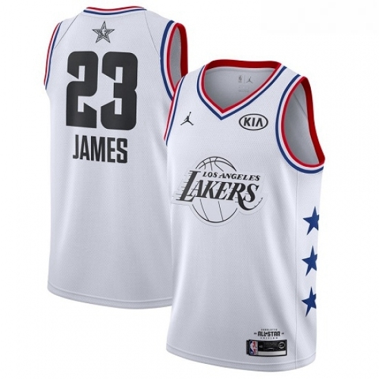 Youth Nike Los Angeles Lakers 23 LeBron James White Basketball Jordan Swingman 2019 All Star Game Jersey Youth Nike Los Angeles Lakers 23 LeBron James White Basketball Jordan Swingman 2019 All Star Game Jersey