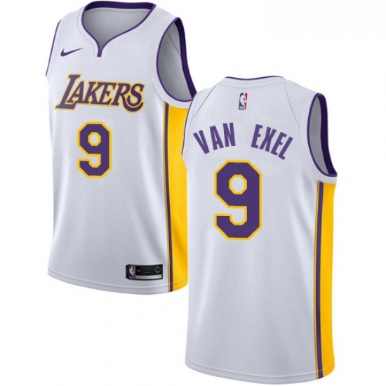 Youth Nike Los Angeles Lakers 9 Nick Van Exel Authentic White NBA Jersey Association Edition Youth Nike Los Angeles Lakers 9 Nick Van Exel Authentic White NBA Jersey Association Edition