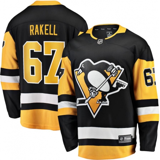 Mens Adidas PITTSBURGH PENGUINS 67 Rickard Rakell Authentic Black Home NHL Jersey Mens Adidas PITTSBURGH PENGUINS 67 Rickard Rakell Authentic Black Home NHL Jersey