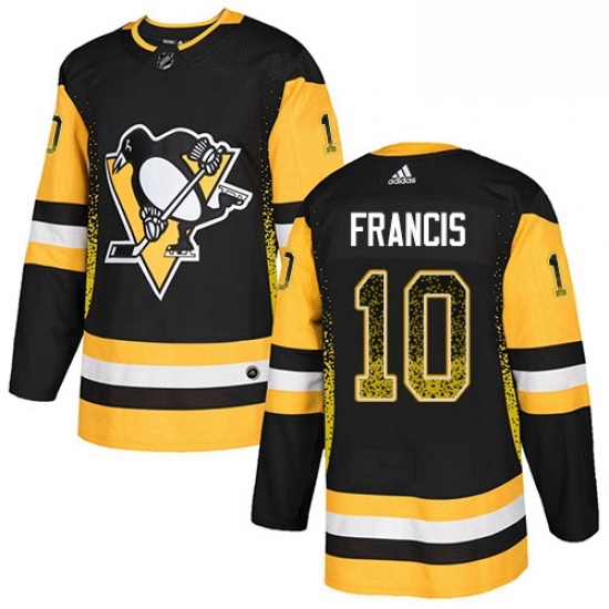 Mens Adidas Pittsburgh Penguins 10 Ron Francis Authentic Black Drift Fashion NHL Jersey Mens Adidas Pittsburgh Penguins 10 Ron Francis Authentic Black Drift Fashion NHL Jersey