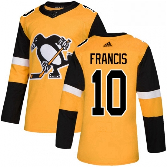Mens Adidas Pittsburgh Penguins 10 Ron Francis Premier Gold Alternate NHL Jersey Mens Adidas Pittsburgh Penguins 10 Ron Francis Premier Gold Alternate NHL Jersey