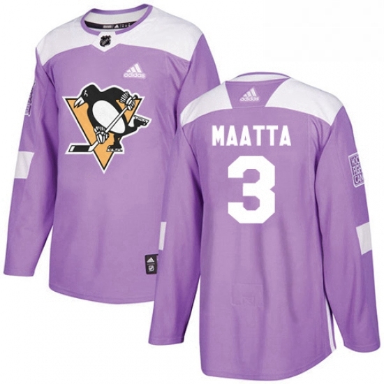 Mens Adidas Pittsburgh Penguins 3 Olli Maatta Authentic Purple Fights Cancer Practice NHL Jersey Mens Adidas Pittsburgh Penguins 3 Olli Maatta Authentic Purple Fights Cancer Practice NHL Jersey