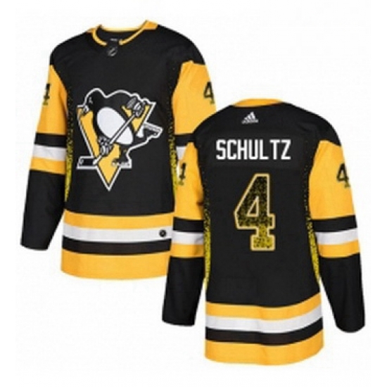 Mens Adidas Pittsburgh Penguins 4 Justin Schultz Authentic Black Drift Fashion NHL Jersey Mens Adidas Pittsburgh Penguins 4 Justin Schultz Authentic Black Drift Fashion NHL Jersey