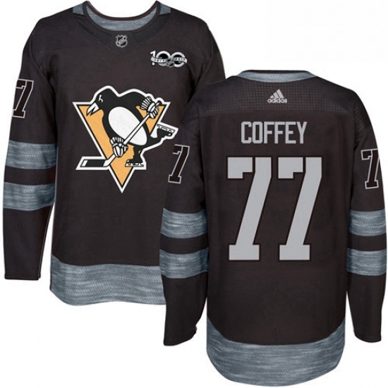 Mens Adidas Pittsburgh Penguins 77 Paul Coffey Authentic Black 1917 2017 100th Anniversary NHL Jersey Mens Adidas Pittsburgh Penguins 77 Paul Coffey Authentic Black 1917 2017 100th Anniversary NHL Jersey