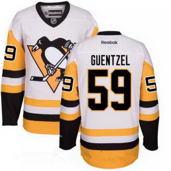 Mens Penguins #59 Jake Guentzel White Alternate Stitched NHL Jersey Mens Penguins #59 Jake Guentzel White Alternate Stitched NHL Jersey