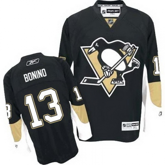 Penguins #13 Nick Bonino Black Home Stitched NHL Jersey Penguins #13 Nick Bonino Black Home Stitched NHL Jersey