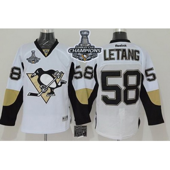 Penguins #58 Kris Letang White 2017 Stanley Cup Finals Champions Stitched NHL Jersey Penguins #58 Kris Letang White 2017 Stanley Cup Finals Champions Stitched NHL Jersey