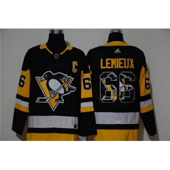 Penguins 66 Mario Lemieux Black Adidas Fashion Jersey Penguins 66 Mario Lemieux Black Adidas Fashion Jersey