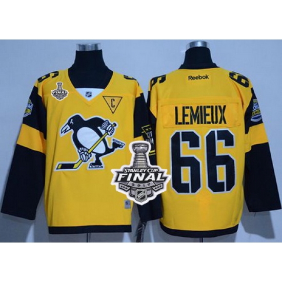 Penguins #66 Mario Lemieux Gold 2017 Stadium Series Stanley Cup Finals Champions Stitched NHL Jersey Penguins #66 Mario Lemieux Gold 2017 Stadium Series Stanley Cup Finals Champions Stitched NHL Jersey
