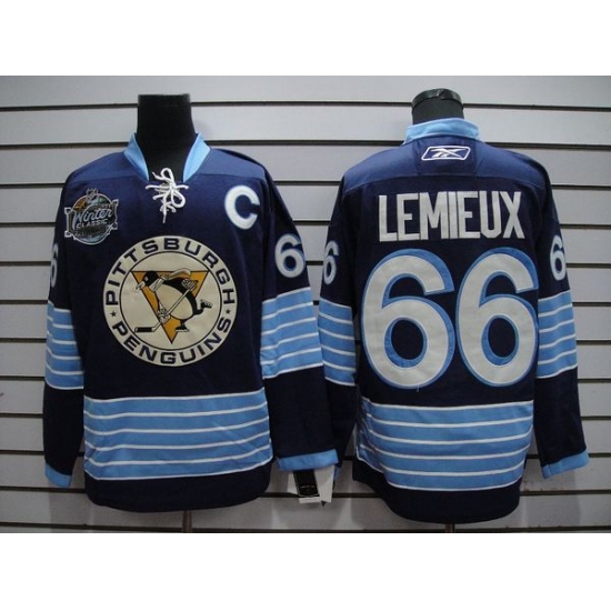 Penguins #66 Mario Lemieux Stitched Dark Blue 2011 Winter Classic Vintage NHL Jersey Penguins #66 Mario Lemieux Stitched Dark Blue 2011 Winter Classic Vintage NHL Jersey