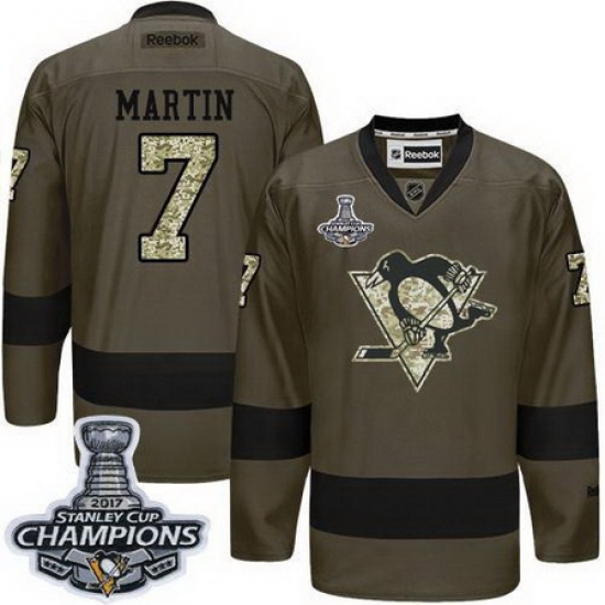 Penguins #7 Paul Martin Green Salute to Service 2017 Stanley Cup Finals Champions Stitched NHL Jersey Penguins #7 Paul Martin Green Salute to Service 2017 Stanley Cup Finals Champions Stitched NHL Jersey