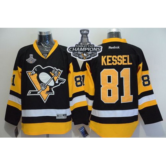 Penguins #81 Phil Kessel Black Alternate 2017 Stanley Cup Finals Champions Stitched NHL Jersey Penguins #81 Phil Kessel Black Alternate 2017 Stanley Cup Finals Champions Stitched NHL Jersey