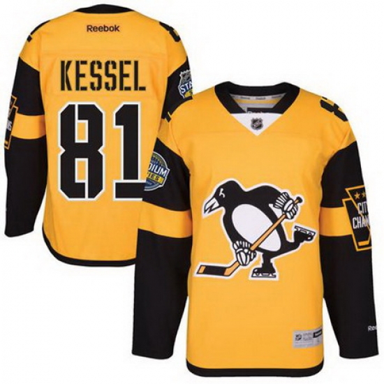 Penguins #81 Phil Kessel Gold 2017 Stadium Series Stitched NHL Jersey Penguins #81 Phil Kessel Gold 2017 Stadium Series Stitched NHL Jersey