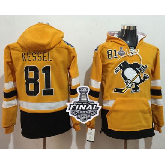Penguins #81 Phil Kessel Gold Sawyer Hooded Sweatshirt 2017 Stadium Series Stanley Cup Final Patch Stitched NHL Jersey Penguins #81 Phil Kessel Gold Sawyer Hooded Sweatshirt 2017 Stadium Series Stanley Cup Final Patch Stitched NHL Jersey