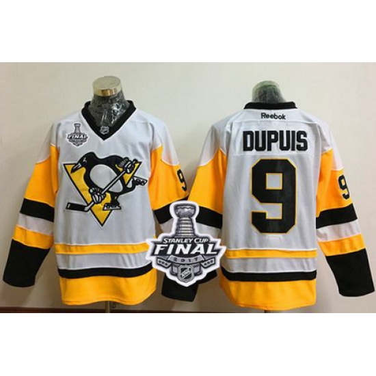 Penguins #9 Pascal Dupuis White New Away 2017 Stanley Cup Final Patch Stitched NHL Jersey Penguins #9 Pascal Dupuis White New Away 2017 Stanley Cup Final Patch Stitched NHL Jersey