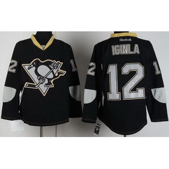 Pittsburgh Penguins 12 Jarome Iginla Black ICE Fashion NHL Jerseys Pittsburgh Penguins 12 Jarome Iginla Black ICE Fashion NHL Jerseys
