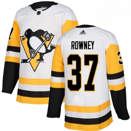 Womens Adidas Pittsburgh Penguins 37 Carter Rowney Authentic White Away NHL Jersey Womens Adidas Pittsburgh Penguins 37 Carter Rowney Authentic White Away NHL Jersey